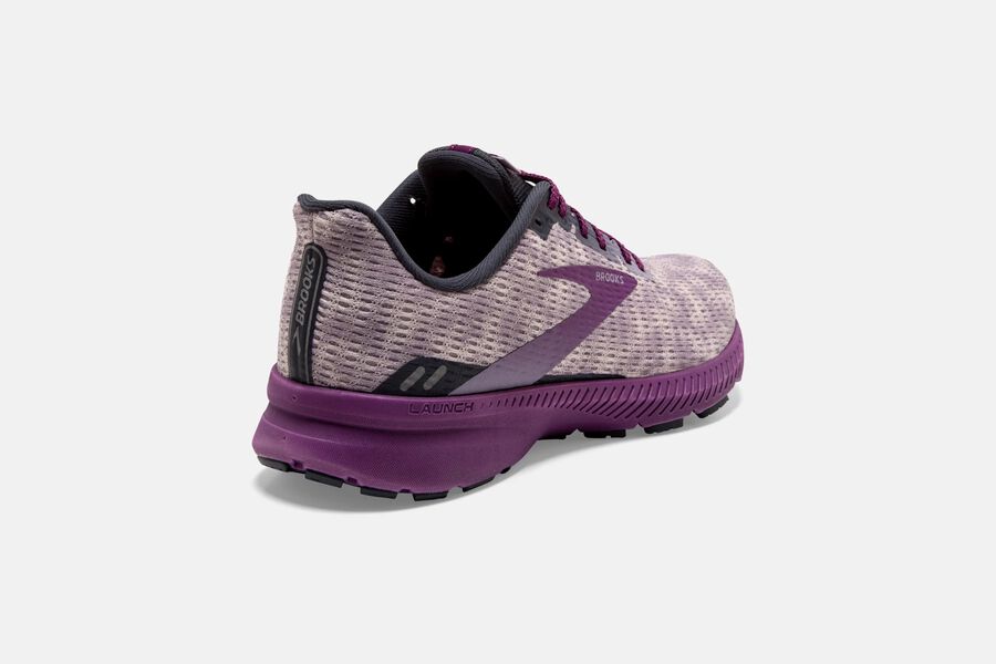 Brooks Launch 8 Road Running Shoes Womens Purple 420816-FUJ